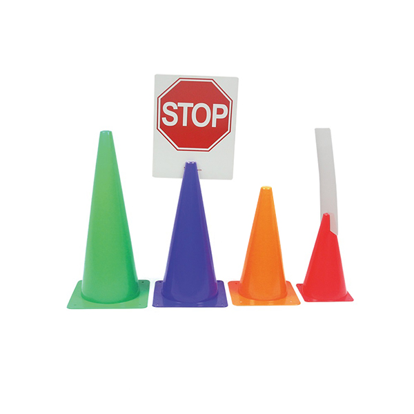 Cônes de formation PE avec insert pour tableau blanc | Cônes avec fente pour tableau blanc | Cônes de formation interactifs avec marqueurs