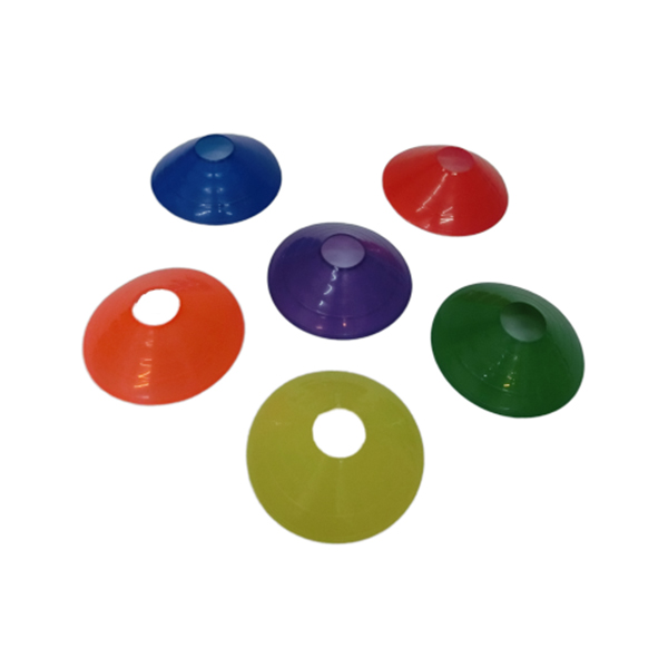 Ensemble de cônes d'entraînement sportif en polyéthylène PE / Marqueurs de disques d'agilité multicolores avec support