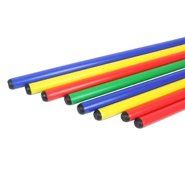 Poteaux d'entraînement d'agilité colorés | Bâtons d'exercice de vitesse et de coordination de différentes tailles | Équipement polyvalent pour parcours d'obstacles sportifs