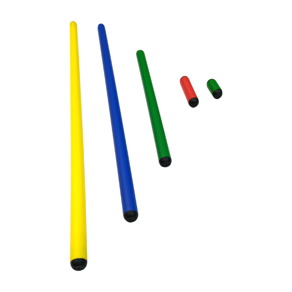 Poteaux d'entraînement d'agilité colorés | Bâtons d'exercice de vitesse et de coordination de différentes tailles | Équipement polyvalent pour parcours d'obstacles sportifs