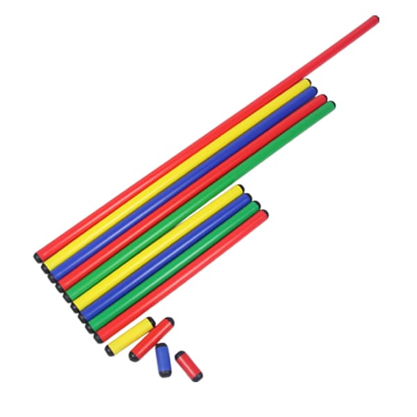 Poteaux d'entraînement d'agilité colorés | Bâtons d'exercice de vitesse et de coordination de différentes tailles | Équipement polyvalent pour parcours d'obstacles sportifs