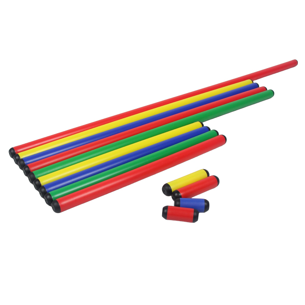 Poteaux d'entraînement d'agilité colorés | Bâtons d'exercice de vitesse et de coordination de différentes tailles | Équipement polyvalent pour parcours d'obstacles sportifs