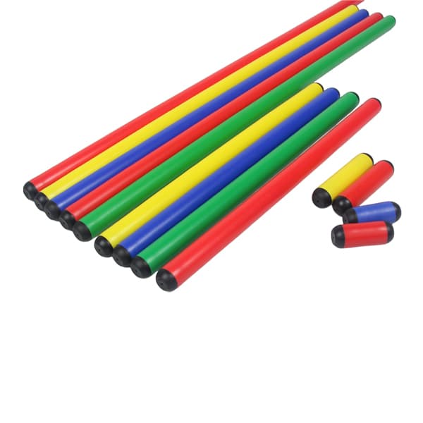 Poteaux d'entraînement d'agilité colorés | Bâtons d'exercice de vitesse et de coordination de différentes tailles | Équipement polyvalent pour parcours d'obstacles sportifs