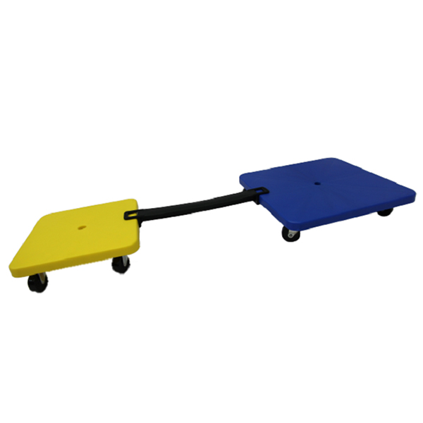 Trottinette sans guidon en PP avec roues de 5 cm (2 pouces) – Trottinette en plastique durable pour enfants et adultes 40 cm (16 pouces)