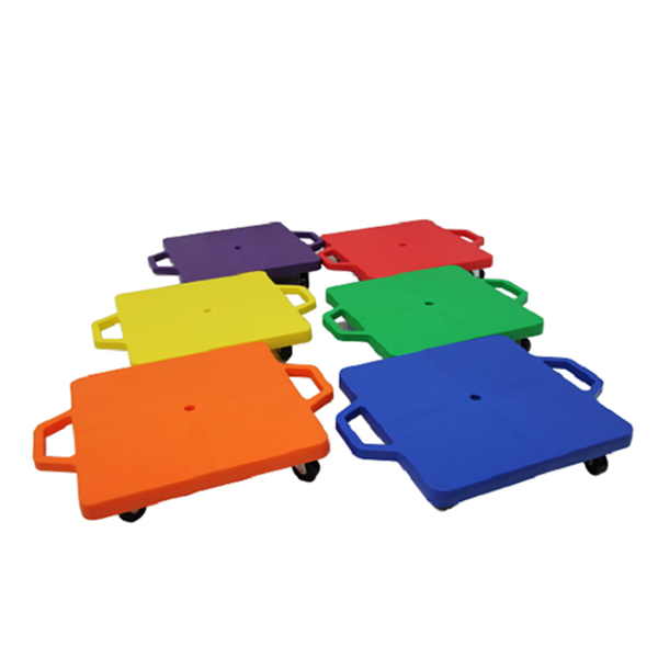 Trottinette en PP avec poignées en forme de diamant et roues de 5 cm (2 pouces) en PP – Équipement de gym et d'EPS pour enfants 40 cm (16 pouces)